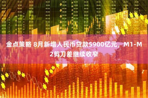 金點策略 8月新增人民幣貸款5900億元，M1-M2剪刀差繼續收窄