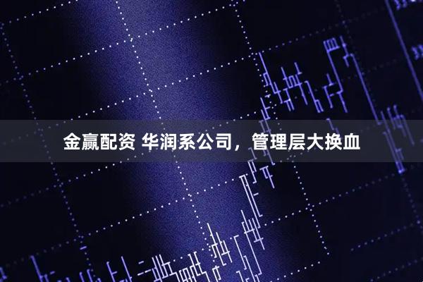 金贏配資 華潤系公司，管理層大換血