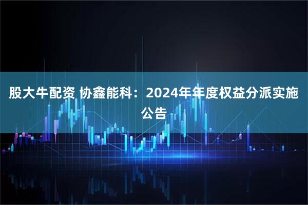 股大牛配資 協鑫能科：2024年年度權益分派實施公告